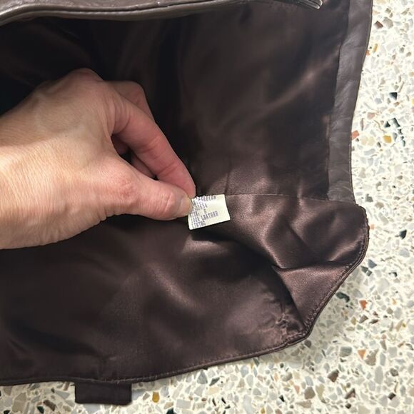 Lillie Rubin Gruppo Americano made in USA brown leather vest small s - Picture 4 of 8